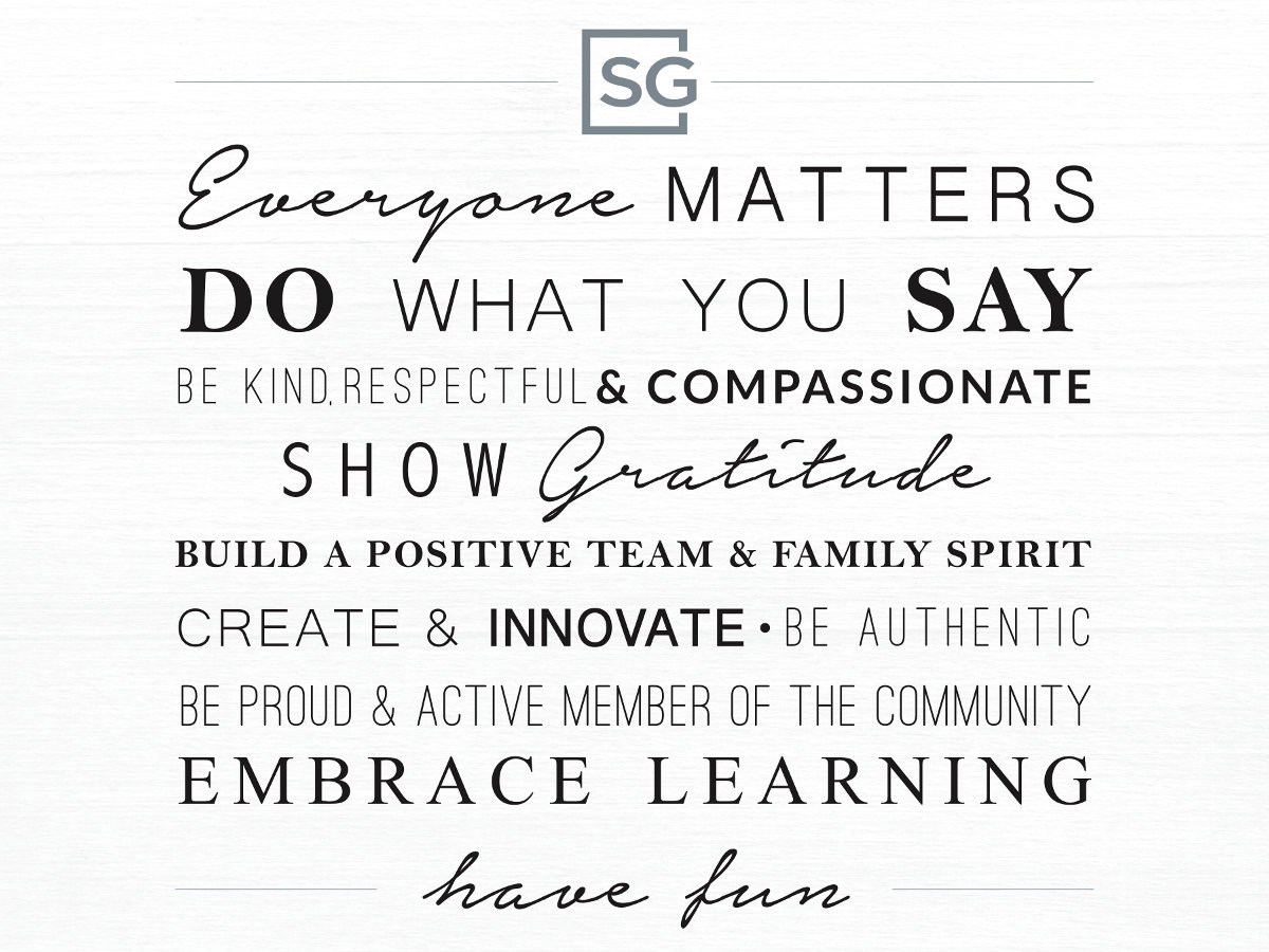 Seven Gables Core Values